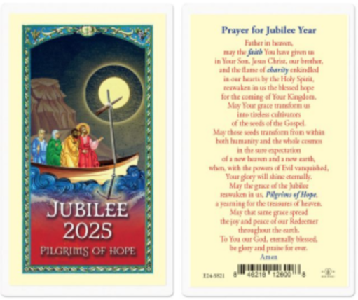 Prayer for Jubilee Year Laminated Holy Card