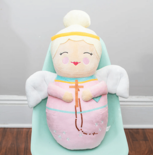 Pink Guardian Angel Jumbo Shining Light Plush Doll