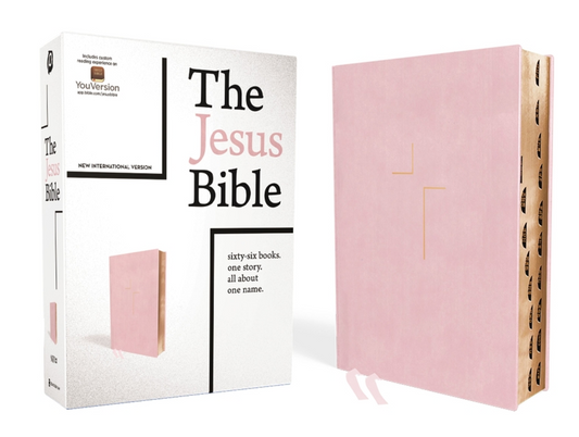 The Jesus Bible, NIV Edition, Leathersoft Over Board, Pink, Indexed, Comfort Print