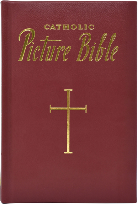 New Catholic Picture Bible - Burgundy