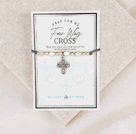 The Little Saints Four Way Cross - Silver