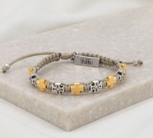 Faith Blessing Bracelet - Tan/Mixed