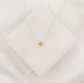 Faith Petite Necklace - Silver / Gold