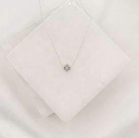 Faith Petite Cross Necklace - Silver