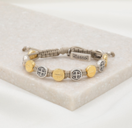Benedictine Blessing Bracelet - Tan / Mixed
