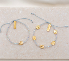 Mother + Daughter Blessing - Crystal / Gold