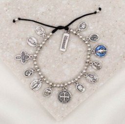 Glory Saints and Angels Bracelet - Silver / Medals