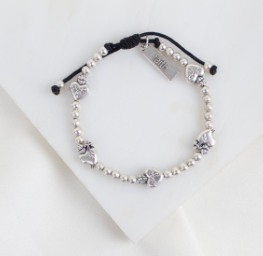 Sacred Heart Let Love Bracelets - Silver