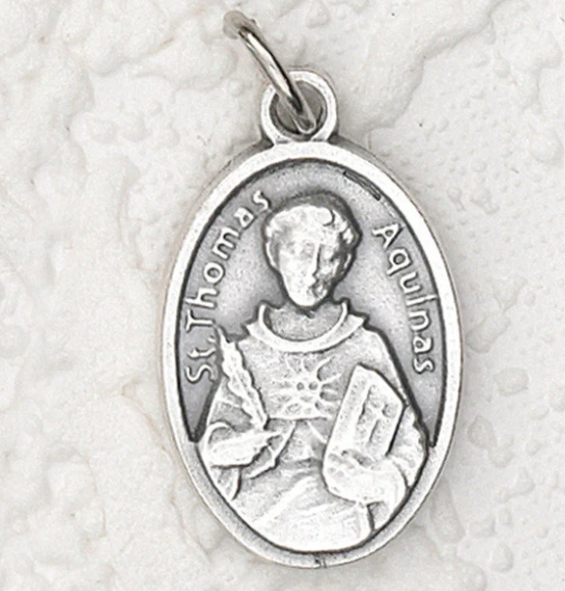 St Thomas Aquinas - 1 inch Pray for Us Medal