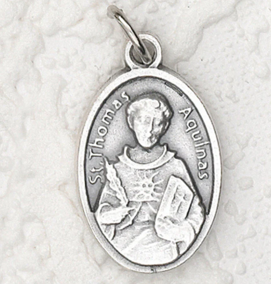 St Thomas Aquinas - 1 inch Pray for Us Medal