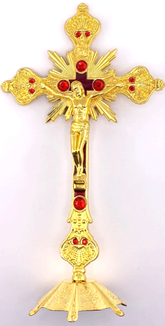 Standing Gold Crucifix