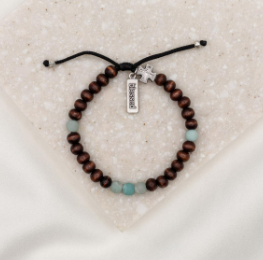 Family Virtues Bracelet for Him - Amazonite