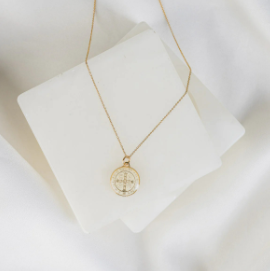 Jubilee Medal of St. Benedict Necklace - White