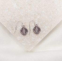 Miraculous Mary Earrings - Silver