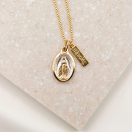 Lourdes Miraculous Mary Necklace