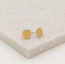 Benedictine Stud Earrings - Gold
