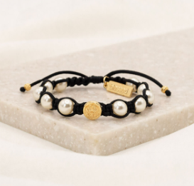 Divine Blessings Bracelet - Black/Gold