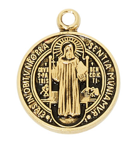 Gold Over Sterling St. Benedict Necklace
