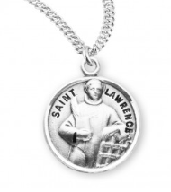 Sterling Silver Round St Lawrence
