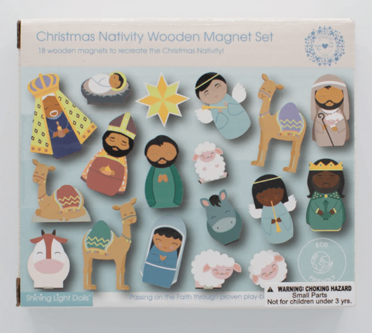 Christmas Nativity Wooden Magnet Set