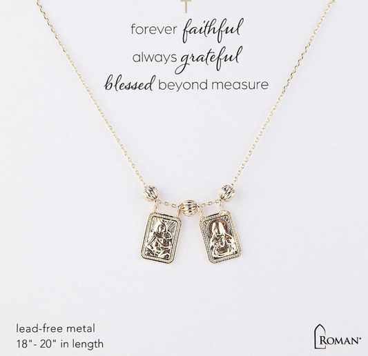 Gold Scapular Necklace