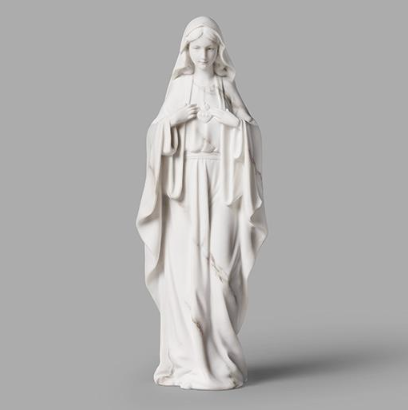 Marble Immaculate Heart Statue