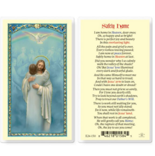 Laminated Prayer Card - Safely Home