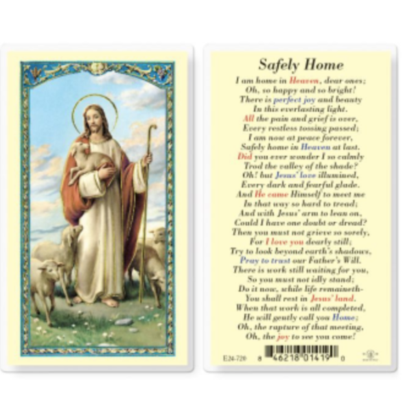 Laminated Prayer Card - Safely Home