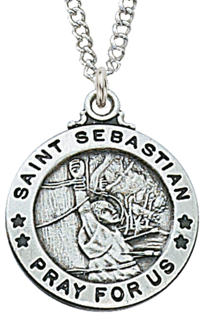 Sterling St. Sebastian Medal