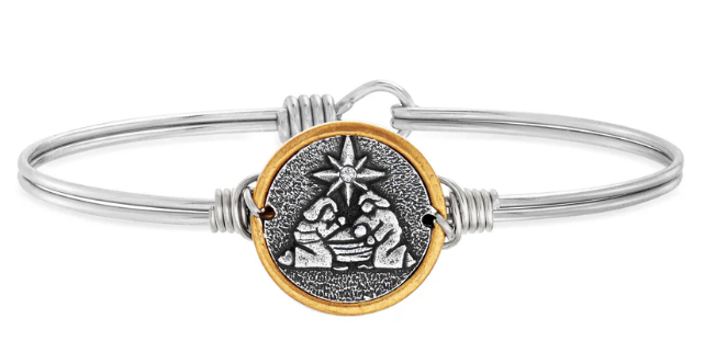 Holy Family Nativity Bangle Bracelet