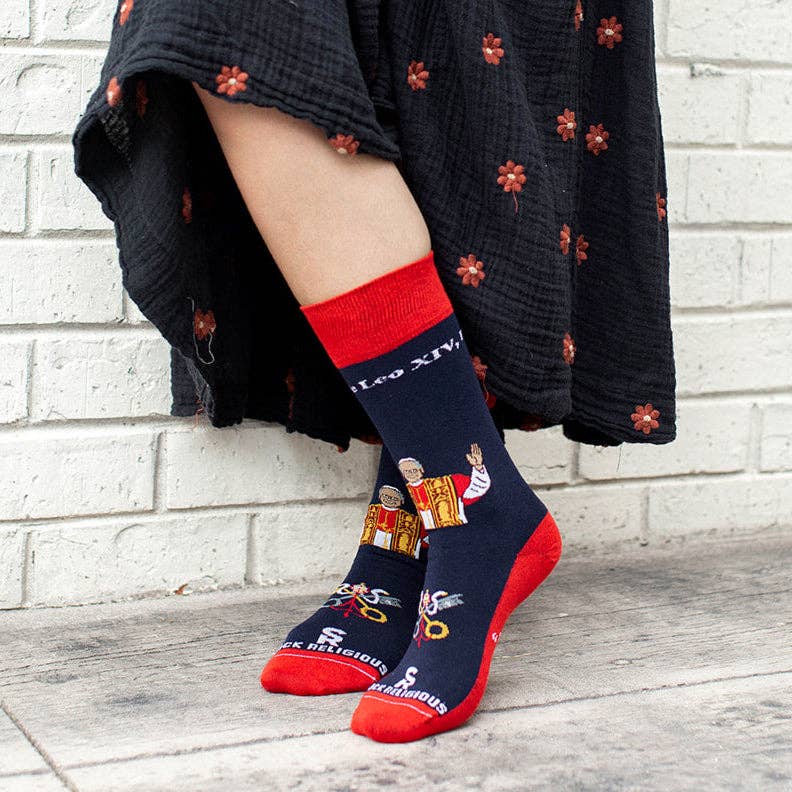Pope Leo XIV Adult Socks