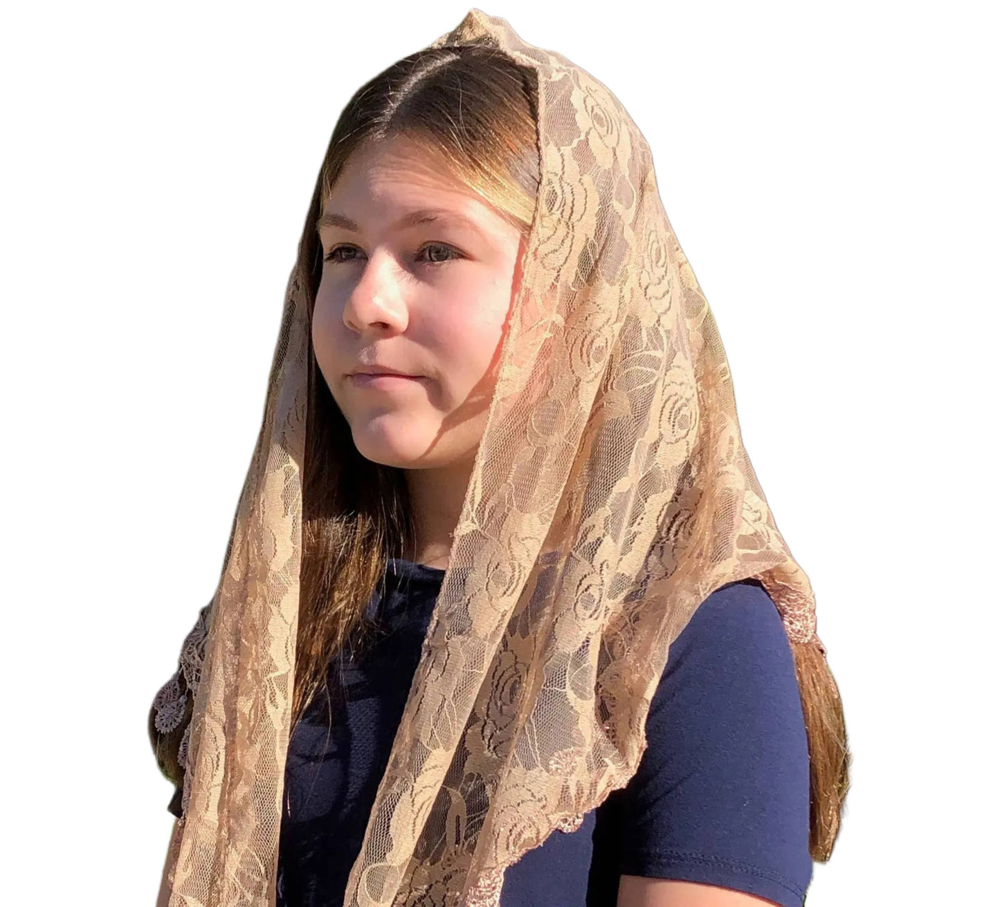 Veil ~ St. Claire of Assisi - BEIGE