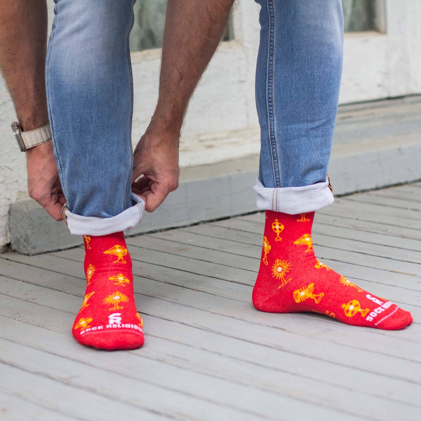 Monstrance Adult Socks