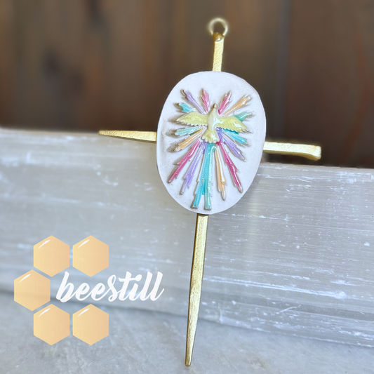 Resin Holy Spirit Nail Cross