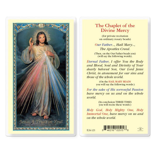 Chaplet of the Divine Mercy Prayer Card