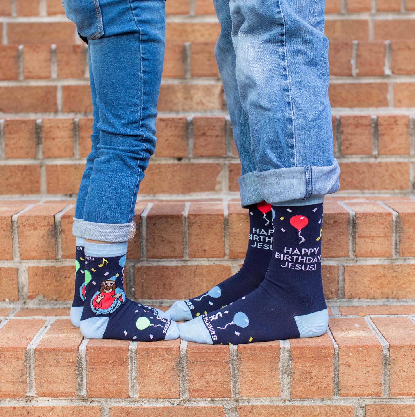 Happy Birthday Jesus Kids Socks