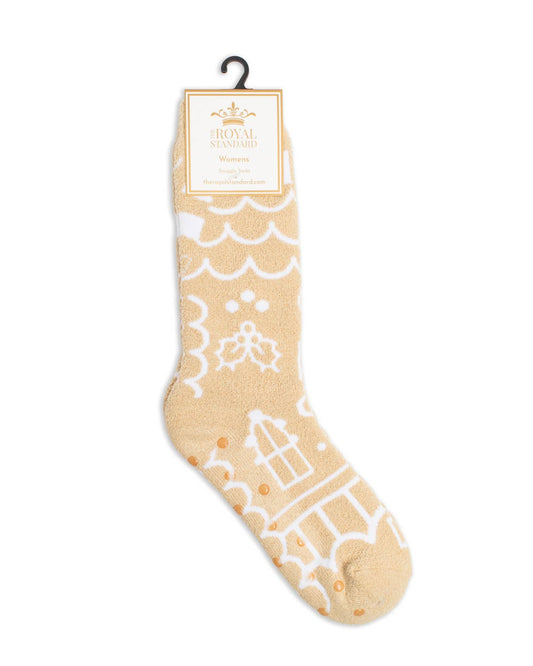Women's Gingerbread House Snuggle Socks