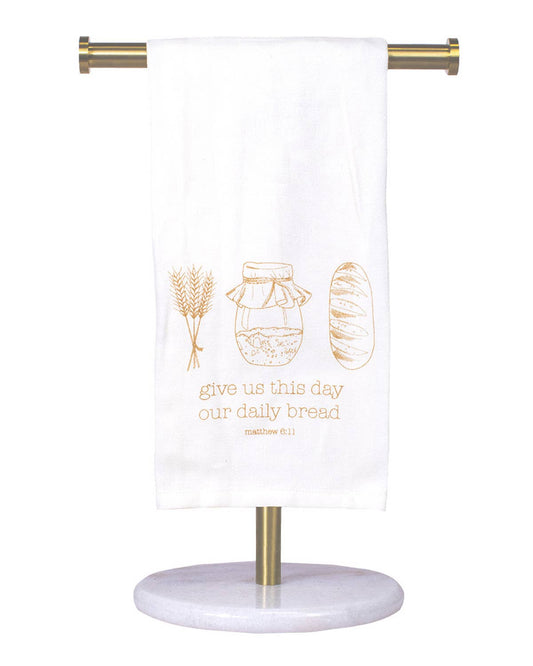 Give Us This Day Hand Towel   Cream/Doe   20x28