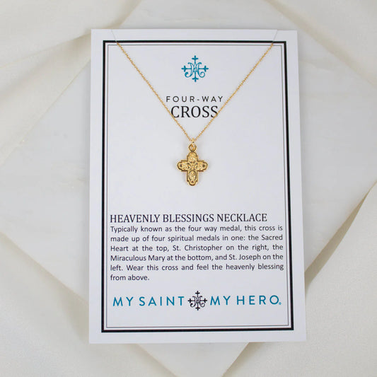 Heavenly Blessings Cross Necklace