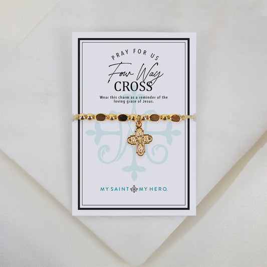 Four-Way Cross Little Saints Bracelet