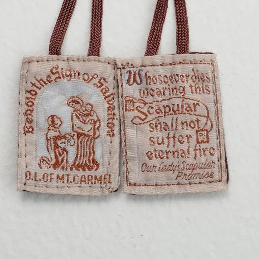 Brown Felt Scapular Brown Cord