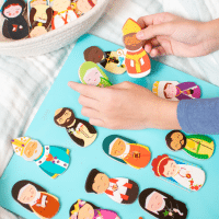 Wooden Magnet Set: Catholic Saints (Series 2)